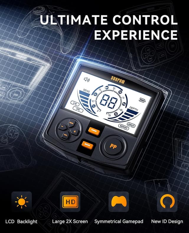 Thumbnail 1 de SUNPOW Metal Detector 30cm Coil 10in Depth