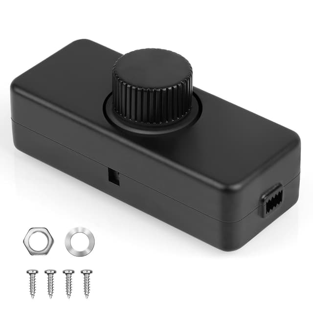 Detalle de AXFEE LED-Dimmschalter (1-Gang, Phasenabschnitt) für dimmbare LED/Glühlampe, schwarz