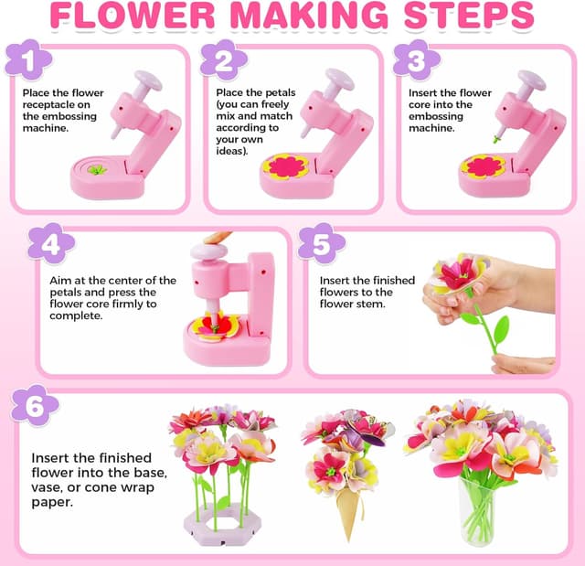 Thumbnail 5 de ASTGMI DIY Blumen-Bastelset für Kinder ab 3 Jahren