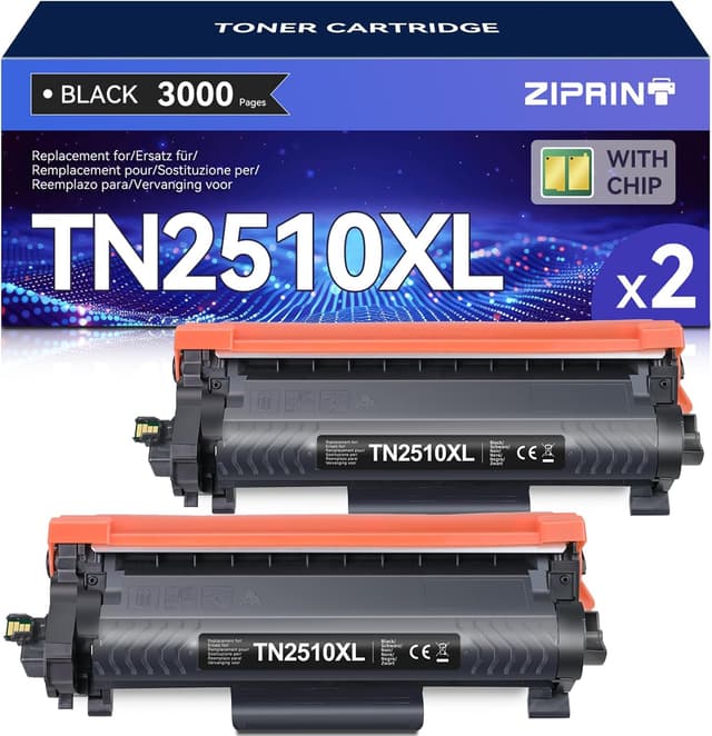 Detalle de ZIPRINT TN2510XL tóner negro 3.000 páginas