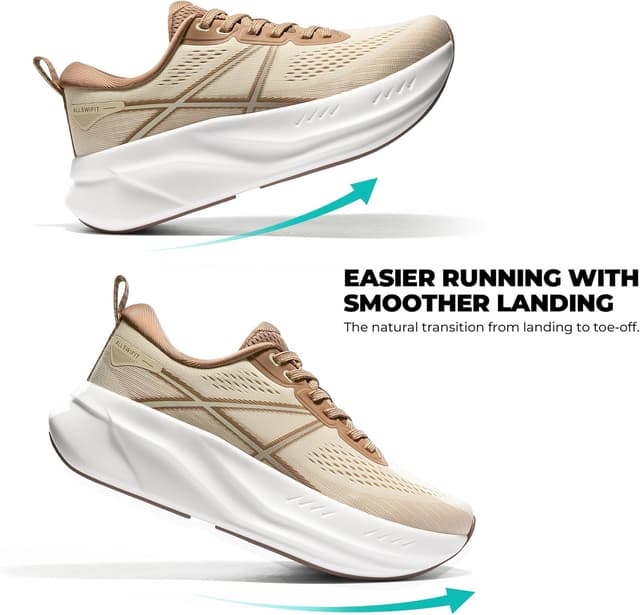 Detalle de ALLSWIFIT Women’s Road Running Shoes Cushion Tennis Sneakers (Active5K)