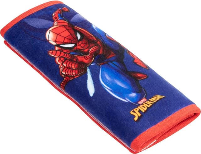Detalle 2 de TataWay in viaggio si cresce Marvel Spiderman Einzel-Auto-Kissen mit Sicherheitsgurt-Schutz (weich), rot