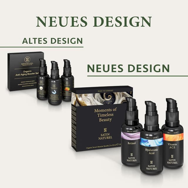Thumbnail 2 de Satin Naturel Luxus-Geschenkset 3x30ml Serum – Retinol, Hyaluron, Vitamin C