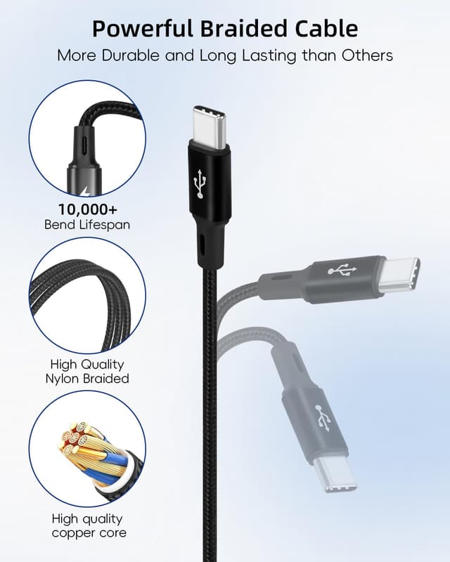 Thumbnail 3 de YANBORONSN 3 in 1 USB C Charger Cable