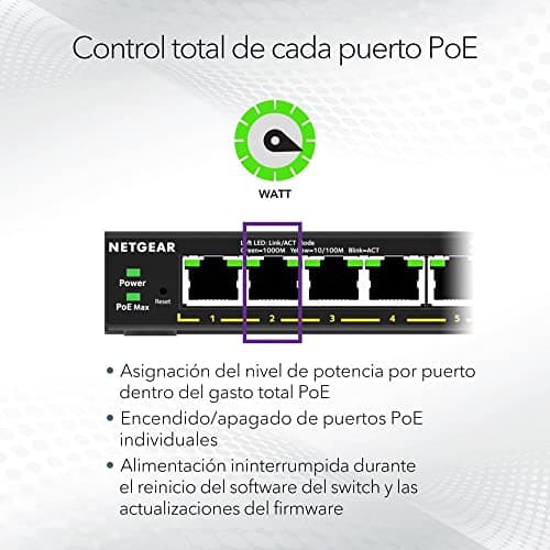 Thumbnail 3 de NETGEAR GS308EP Switch Ethernet 8 Puertos PoE+ 62 W 🖧
