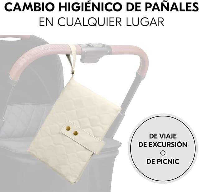 Thumbnail 2 de Hauck Cambiador bebé portátil — bolso pañalera con asa 🧸