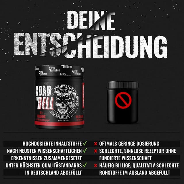 Detalle 2 de Pre Workout ROAD TO HELL Ultra Hardcore 400 g