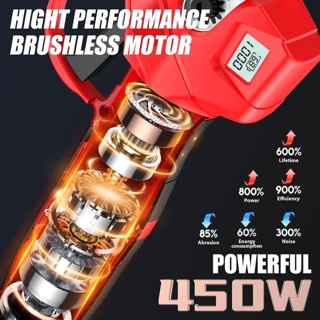 Thumbnail 1 de Upgraded 35mm Cordless Electric Pruning Shears 35mm