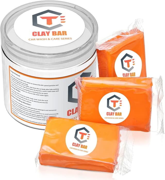Detalle de Fox·Bunny Clay Bar Car Detailing Clay Premium 3 Pack (100g) with Storage Box