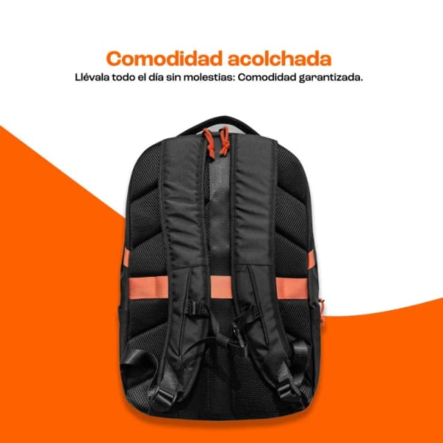 Detalle 2 de pccom-essential Nexo Mochila portátil para hasta 17,3" en color negro