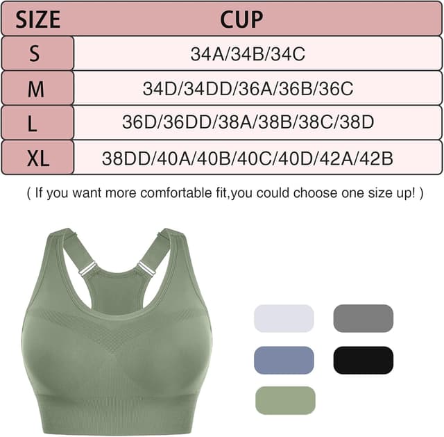 Detalle 2 de Litherday Sport BH Damen Push Up ohne Bügel mit abnehmbaren Pads – Racerback & Cut-Outs