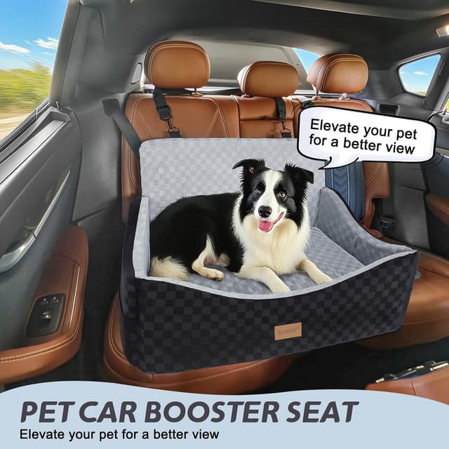 Detalle 2 de Large dog car seat memory foam booster