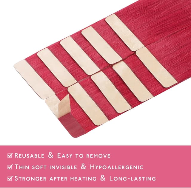 Detalle de Wennalife extension capelli badesive 10 pezzi 45 cm