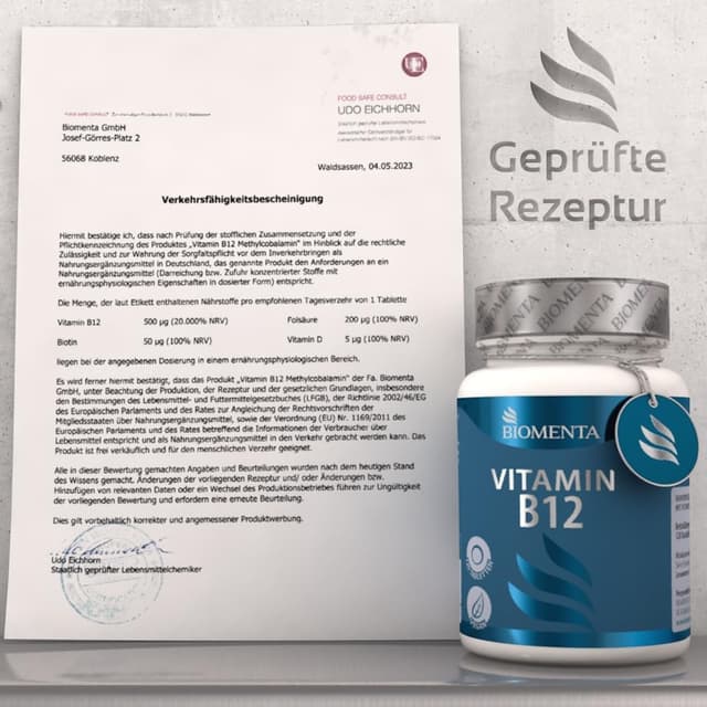 Thumbnail 4 de BIOMENTA Vitamin B12 Komplex đ