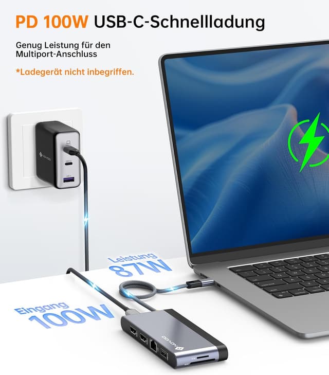 Detalle 1 de NOVOO Docking Station USB C Hub