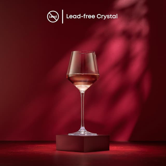 Thumbnail 3 de JoyJolt Layla White Wine Glasses 13.5 oz 🍷