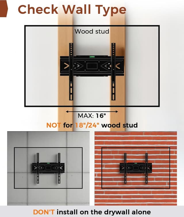 Thumbnail 6 de Solid As Mountain Full Motion TV Wall Mount for 32–65 inch TVs (50/55/65 inch Wall Mount)