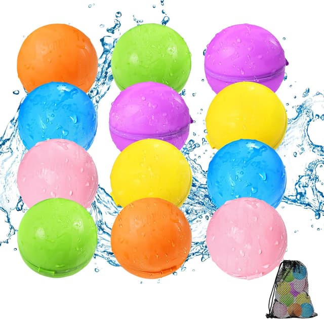 Detalle de Reusable Water Balloons 12PCS - 1000+ Uses