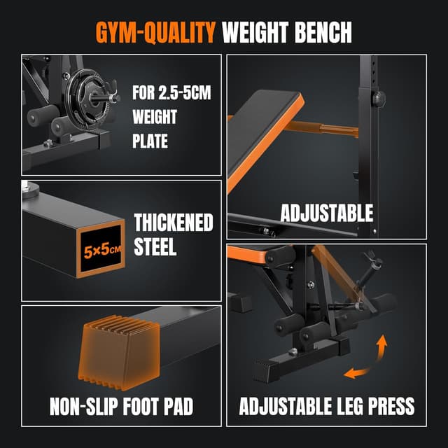 Thumbnail 6 de YOLEO Multi-Function 6-in-1 Weight Bench 6 exercises 🏋