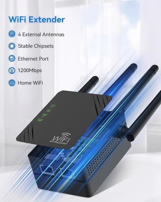 Thumbnail 2 de Cluvox Ripetitore WIFI 1200Mbps Dual Band 2.4/5G