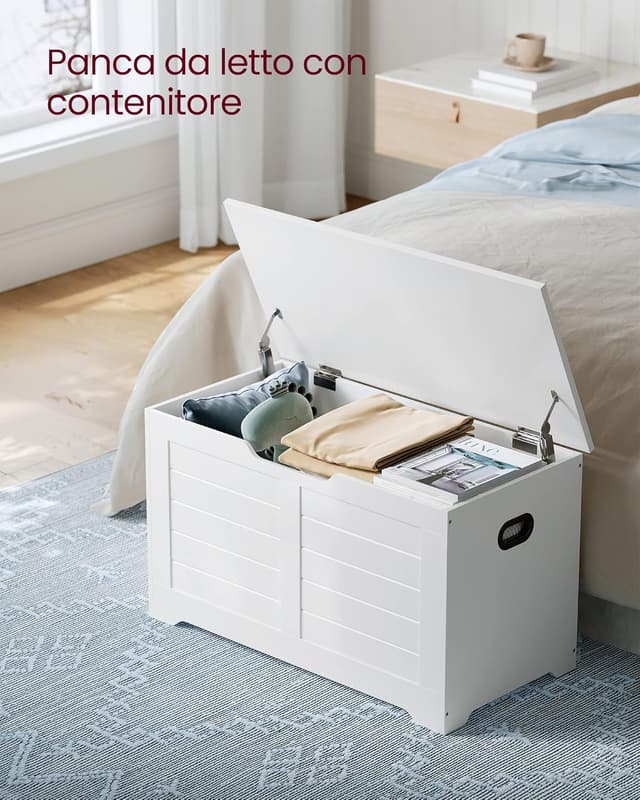 Detalle de Vasagle cassapanca organizer 40 x 80 x 46 cm