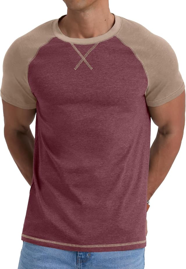 Detalle 1 de QIXING Herren T-Shirt Baumwolle 95%