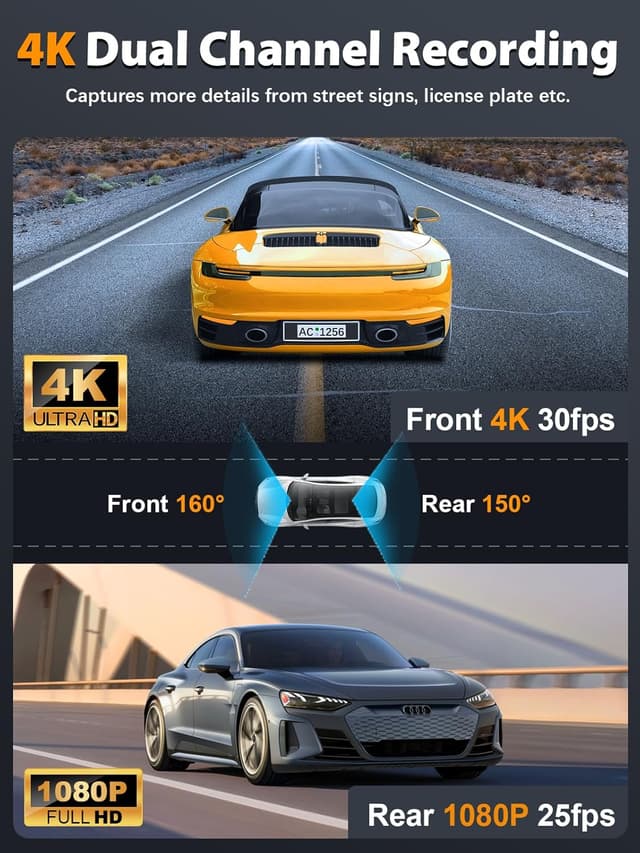 Thumbnail 1 de ARIFAYZ Q4 Dash Cam 4K