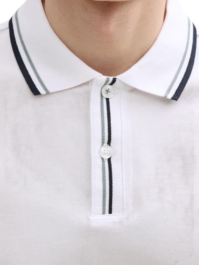 Detalle de TOM TAILOR Polo Uomo traspirante a vestibilità regolare per l’uso quotidiano