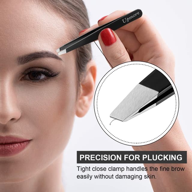 Detalle 2 de Upmore 4x Pinzette Set Edelstahl 4er-Set