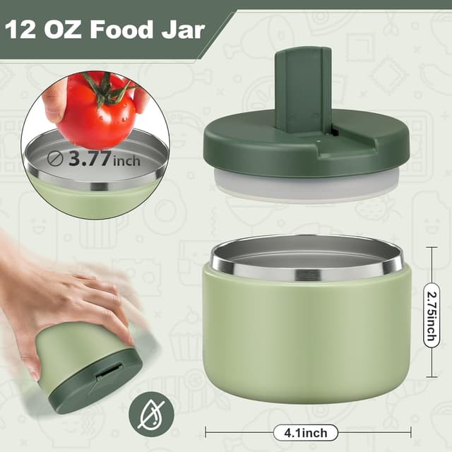 Thumbnail 3 de It life Thermobehälter 350 ml Edelstahl Grün