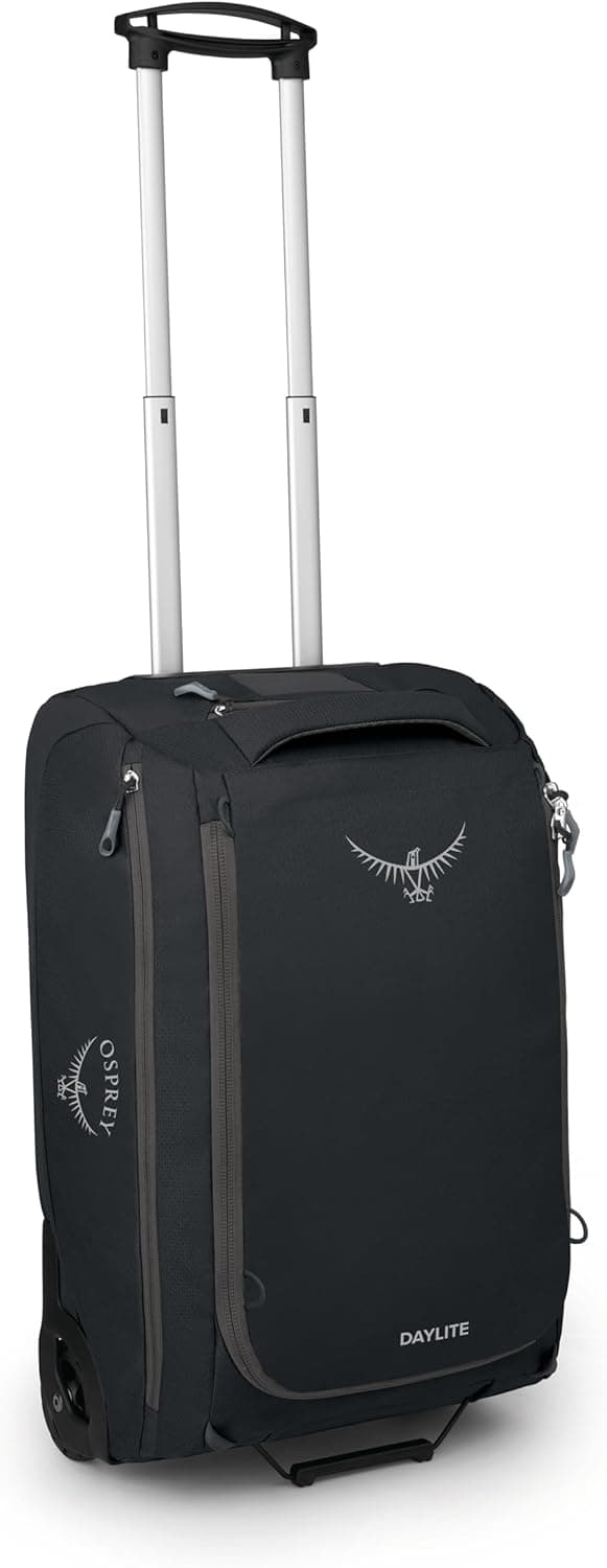 Detalle de Osprey Daylite Carry-On Wheeled Duffel 40 (Black) – lightweight wheeled duffel