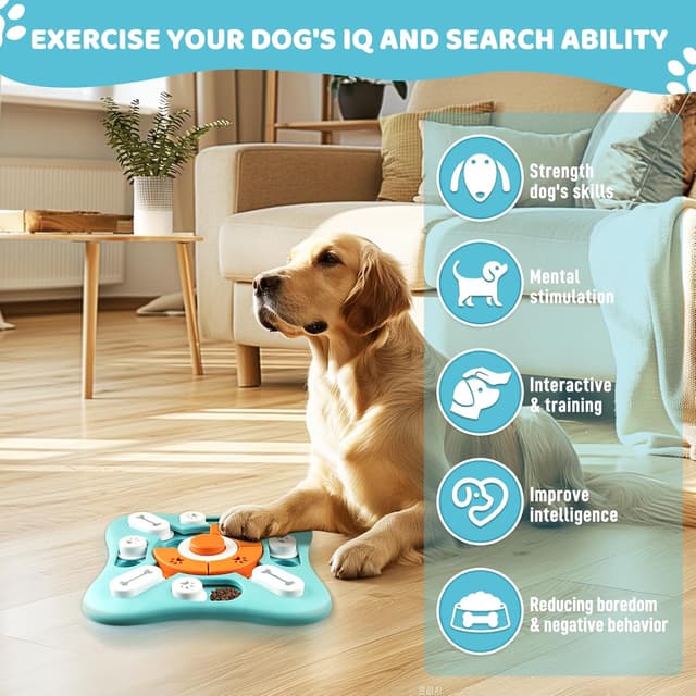 Thumbnail 6 de YETEE Interactive Dog Puzzle Feeder slow feeder bowl