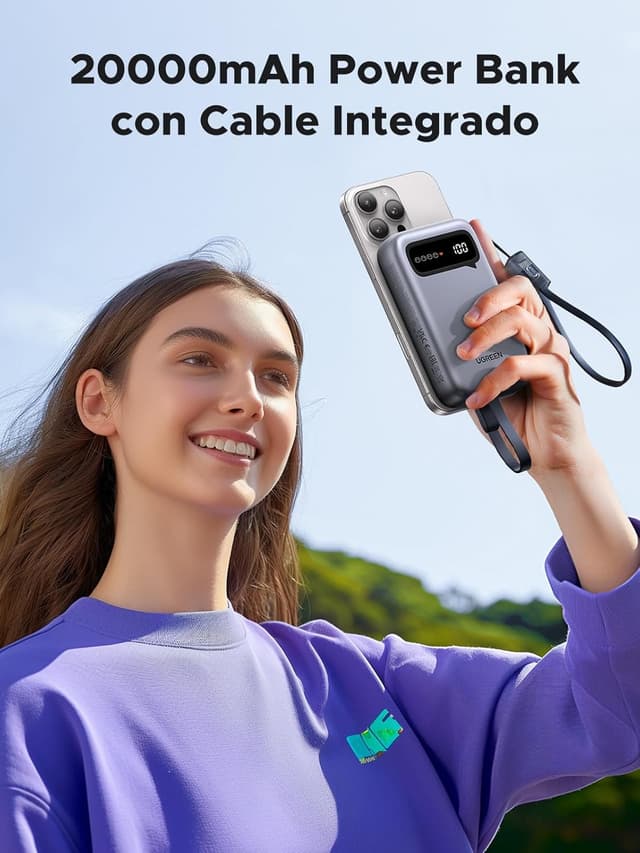 Thumbnail 1 de UGREEN Power Bank 20000mAh, Cargador Portátil con Pantalla