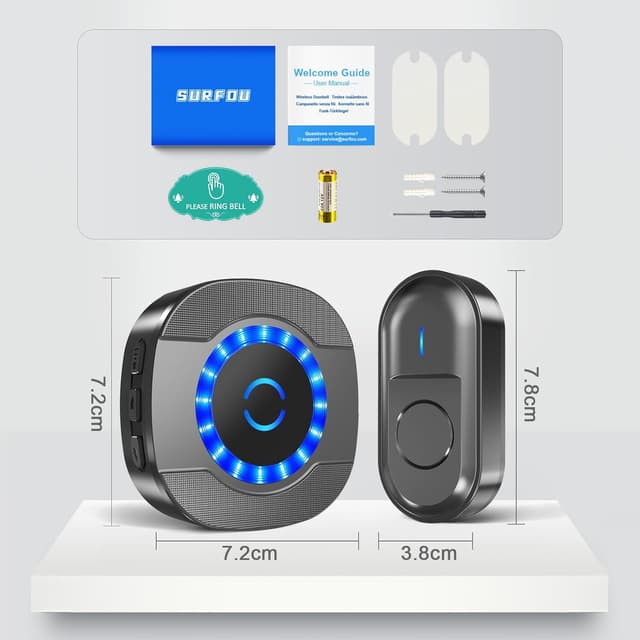 Thumbnail 6 de SURFOU Campanello Senza Fili 300M