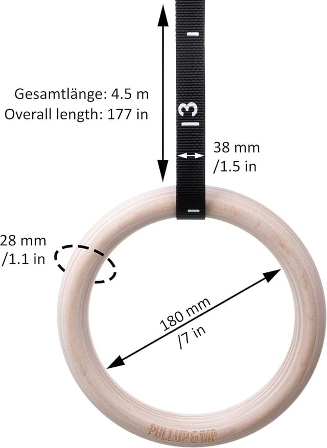 Thumbnail 6 de PULLUP & DIP Premium Turnringe Holz