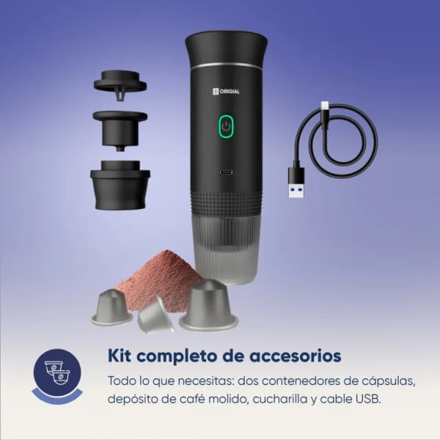 Thumbnail 3 de Origial BARISTAWAY BLACK Cafetera espresso portátil 3 en 1