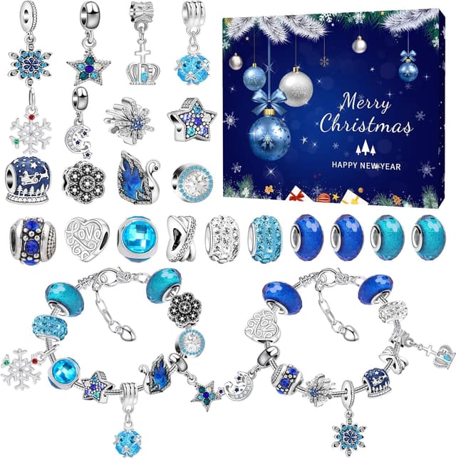 Detalle de Weihnachts-Adventskalender 2025 Armband-25-lan