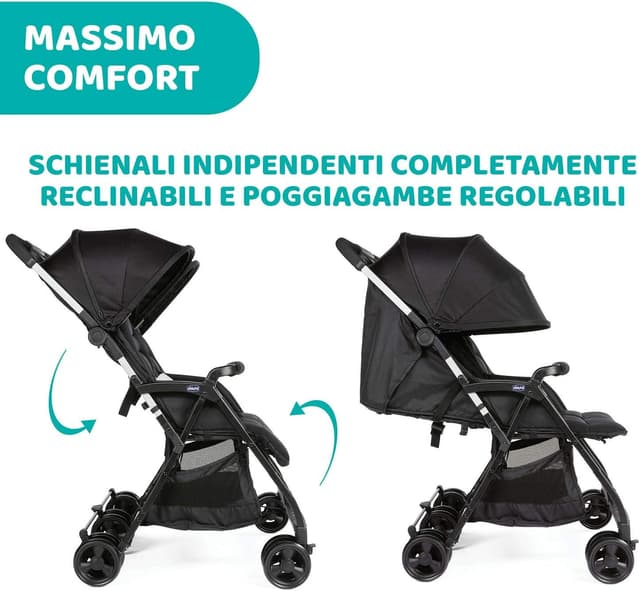 Thumbnail 2 de Chicco OHlalà Twin passeggino gemellare 8 kg