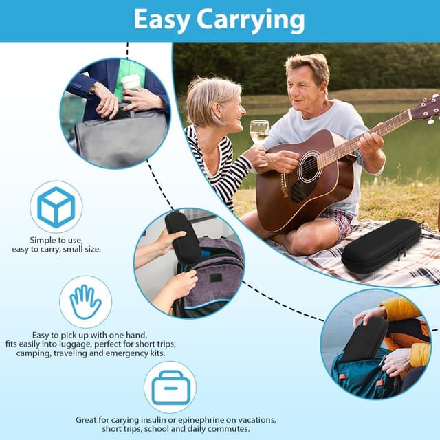 Thumbnail 6 de ACWOO Sac pour diabétique avec étui isotherme et 2 poches de glace réutilisables