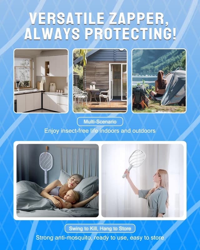 Thumbnail 4 de Mosiller Electric Fly Swatter 3800V 🪰