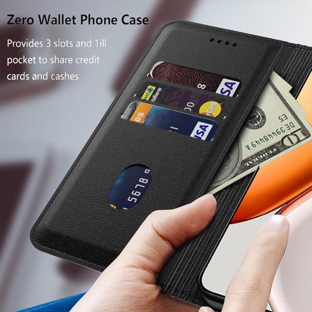 Detalle 2 de Heioloo Schutzhülle für Honor Magic 8 Lite – klappbar mit Magnetverschluss, Kartenfach und Ständerfunktion