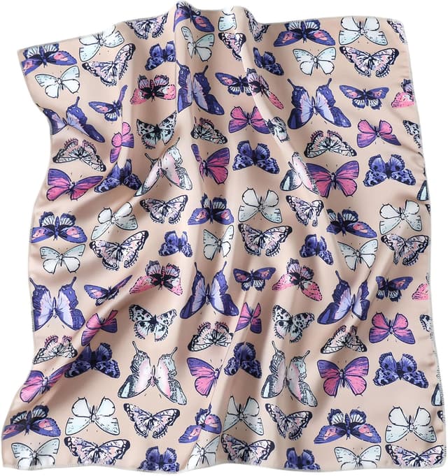 Detalle de MAIRY 23.5 inch Satin Head Scarf (50 x 50cm) – silk-like hair, neck and hijab wrap for women and girls