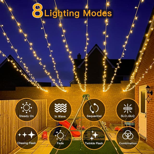 Detalle de Ollny Christmas tree lights 600 LEDs 60m