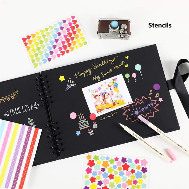 Thumbnail 5 de YILEEY Fotoalbum Scrapbooking Set 80 Seiten