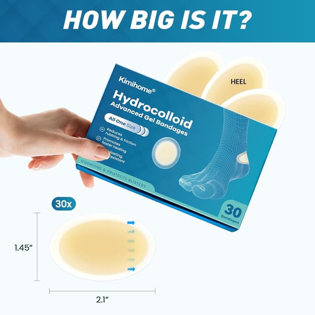 Thumbnail 6 de Kimihome Hydrocolloid Blister Bandages 30ct