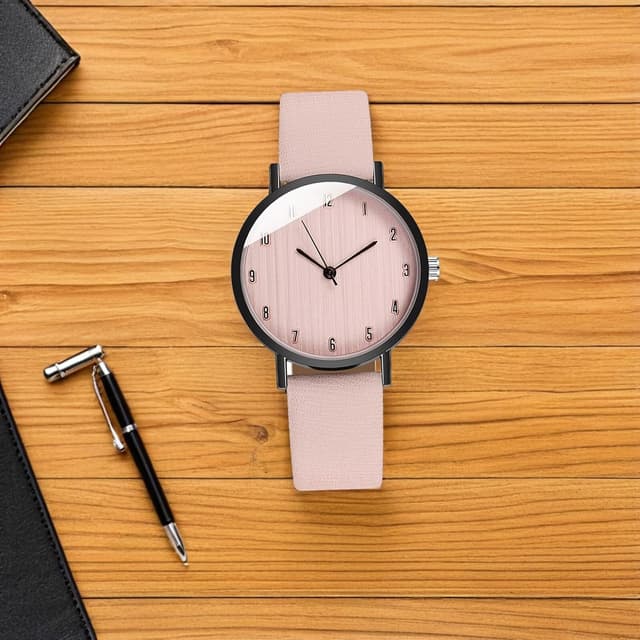 Detalle 1 de Quarzuhr Mädchen 2er Set mit Lederarmband