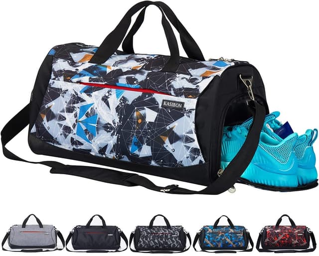 Detalle de Sports Gym Bag with Shoes Compartment and Wet Pocket