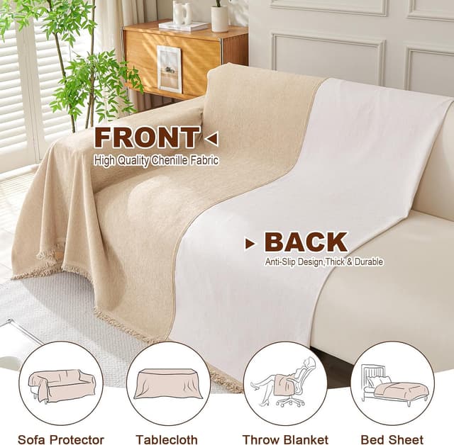 Thumbnail 3 de Royhom Manta Cubre Sofa 180x340 cm