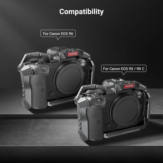 Detalle de SMALLRIG Cage 2982B für Canon EOS R5, R5C und R6 (R5/R6/R5C Cage)