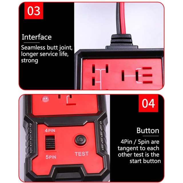 Detalle de KTCINA 12V Car Relay Tester Kit – LED relay circuit test tool for cars and trucks